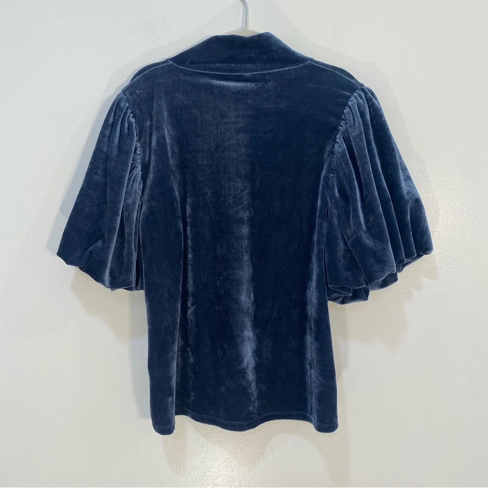 Free People Claudia‎ Velvet Mock Neck Top